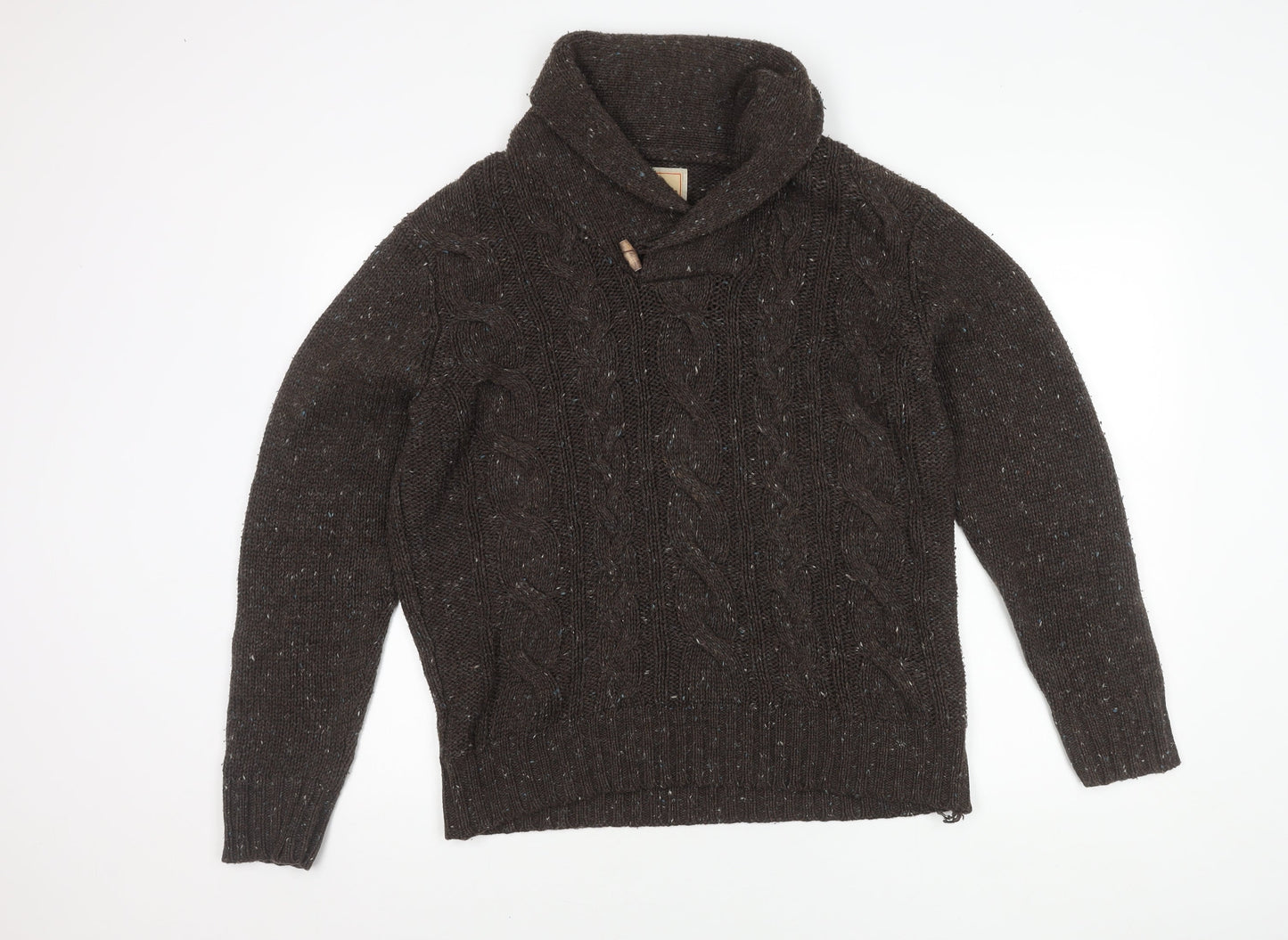 Marks and Spencer Men's Brown Acrylic Jumper M