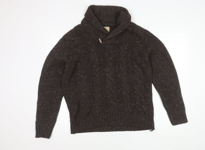 Marks and Spencer Men's Brown Acrylic Jumper M