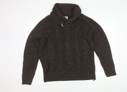 Marks and Spencer Men's Brown Acrylic Jumper M