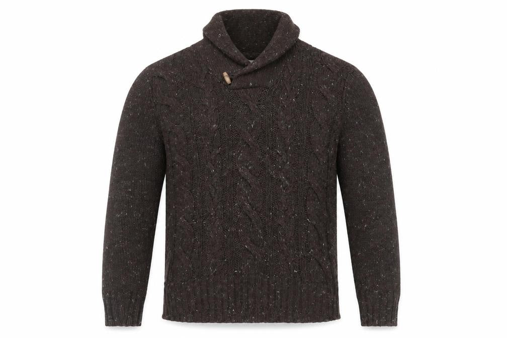 Mens UK Size M Marks and Spencer Brown Pullover Jumper