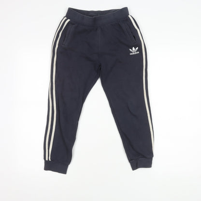 Adidas Boys Blue Jogger Trousers 10 Years