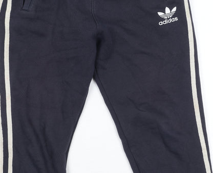 Adidas Boys Blue Jogger Trousers 10 Years