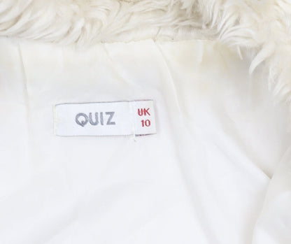 Womens UK Size 10 Quiz Ivory Gilet