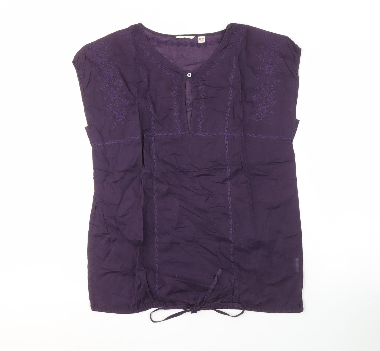Womens UK Size XS Uniqlo Purple  Blouse