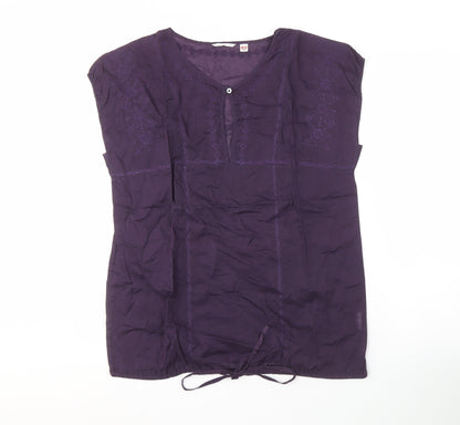 Womens UK Size XS Uniqlo Purple  Blouse