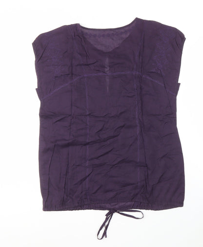Womens UK Size XS Uniqlo Purple  Blouse