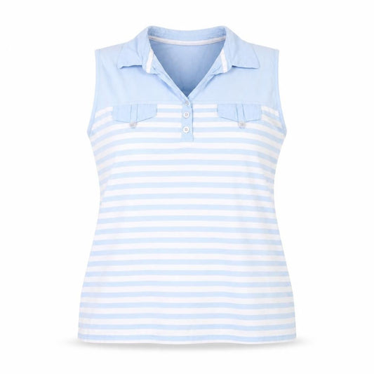 Womens UK Size L Viyella Blue  Polo