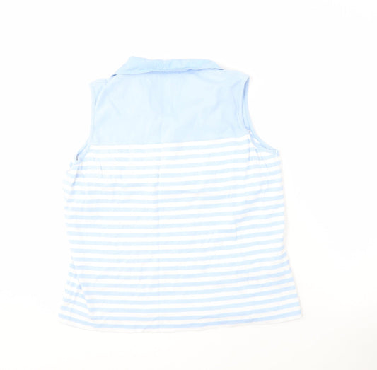 Womens UK Size L Viyella Blue  Polo