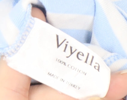 Womens UK Size L Viyella Blue  Polo