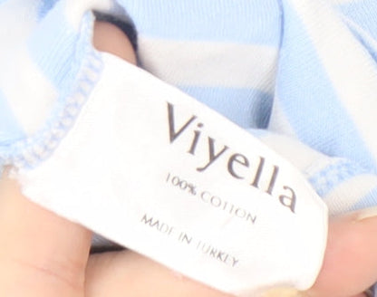 Womens UK Size L Viyella Blue  Polo