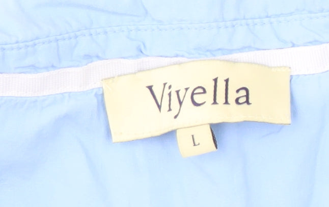 Womens UK Size L Viyella Blue  Polo