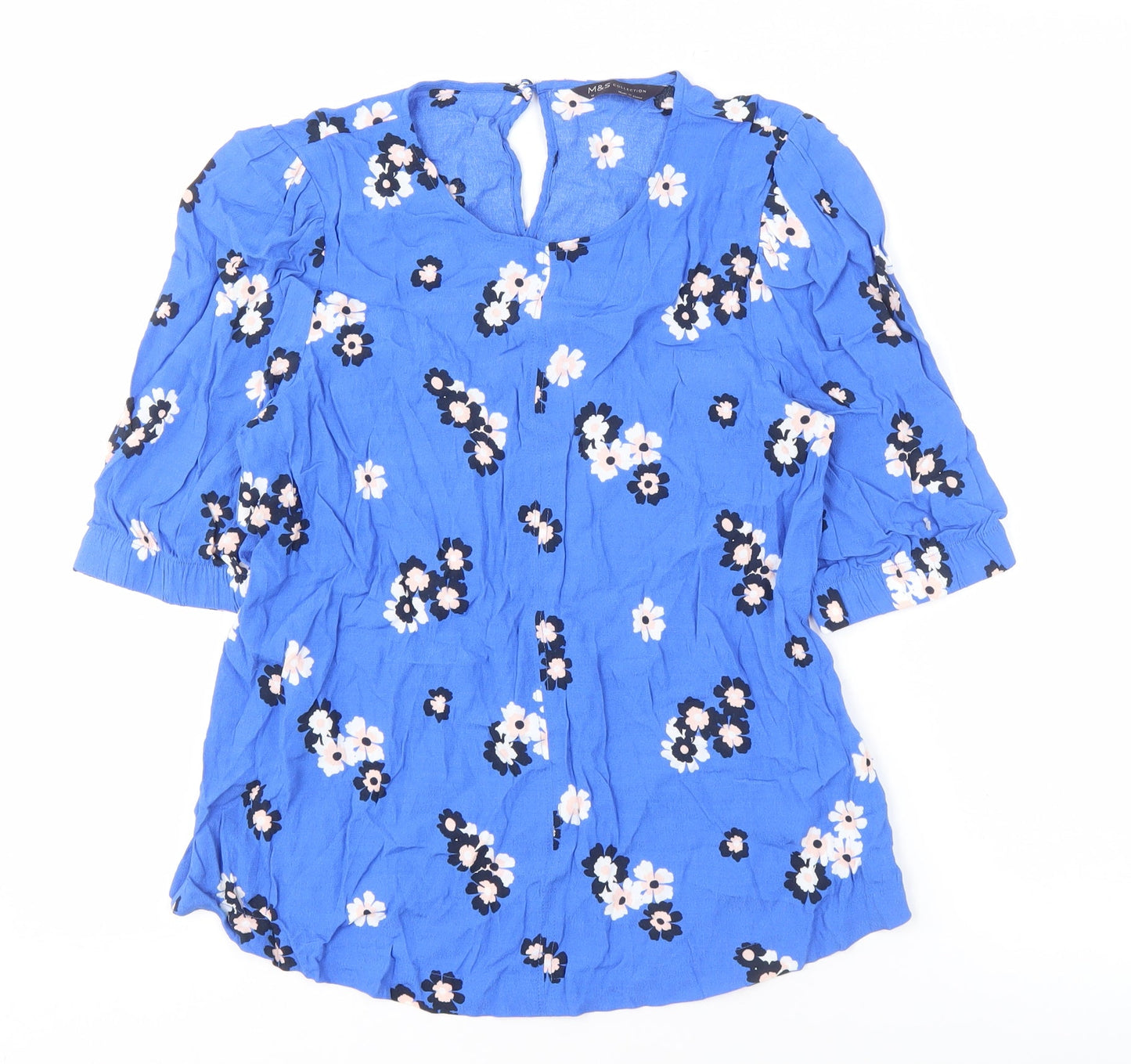Womens UK Size 12 Marks and Spencer Blue  Blouse