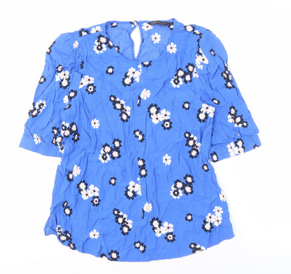 Womens UK Size 12 Marks and Spencer Blue  Blouse