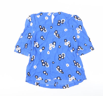 Womens UK Size 12 Marks and Spencer Blue  Blouse