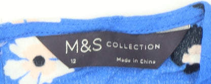 Womens UK Size 12 Marks and Spencer Blue  Blouse