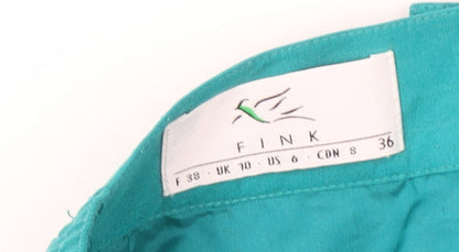 FINK Women's Green Midi Pencil Skirt, Size 10