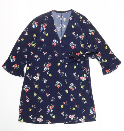 Zara Basic Women's Multicoloured Floral Dress Size S