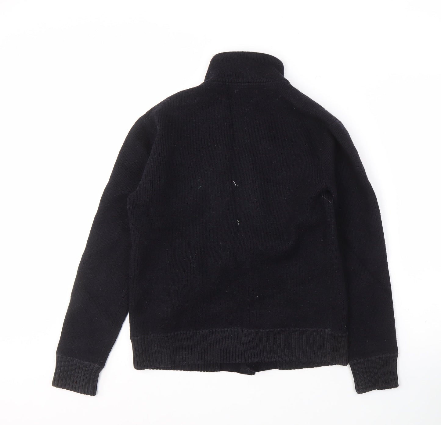 Jasper Conran Men's Black Wool Cardigan, Size S