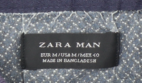 Mens UK Size M Zara Cotton Polo Shirt