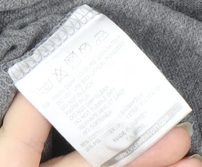 Lyle and Scott Men's L Grey Long Sleeve Polo