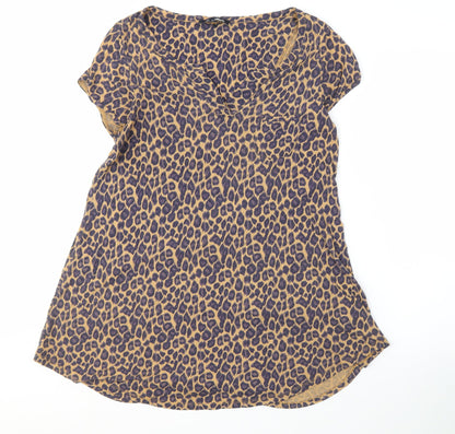 Next Women's Multicoloured Animal Print Dress, Size 14