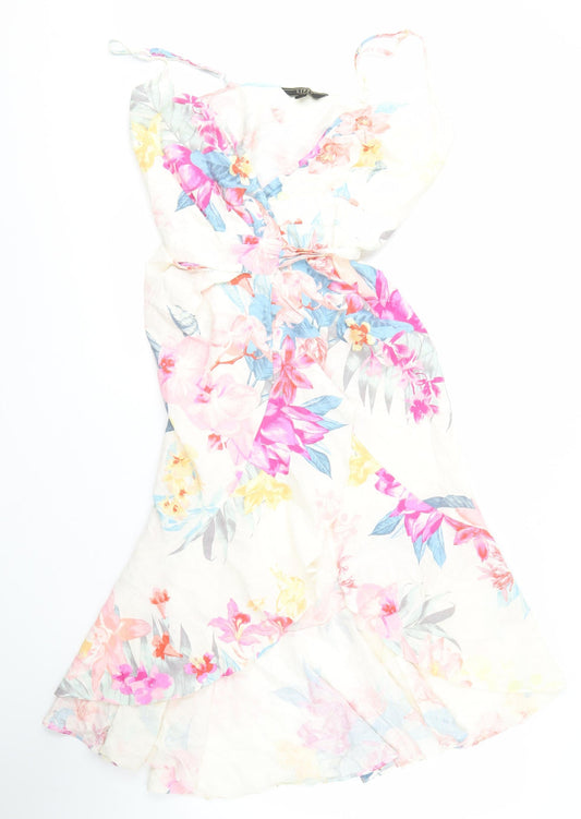 Lipsy Women's Multicoloured Floral Dress, Size 10, Casual