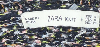 Womens UK Size S Zara Multicoloured Cardigan Jumper