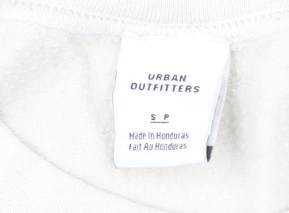 Urban Outfitters White Graphic Sweatshirt S Unisex