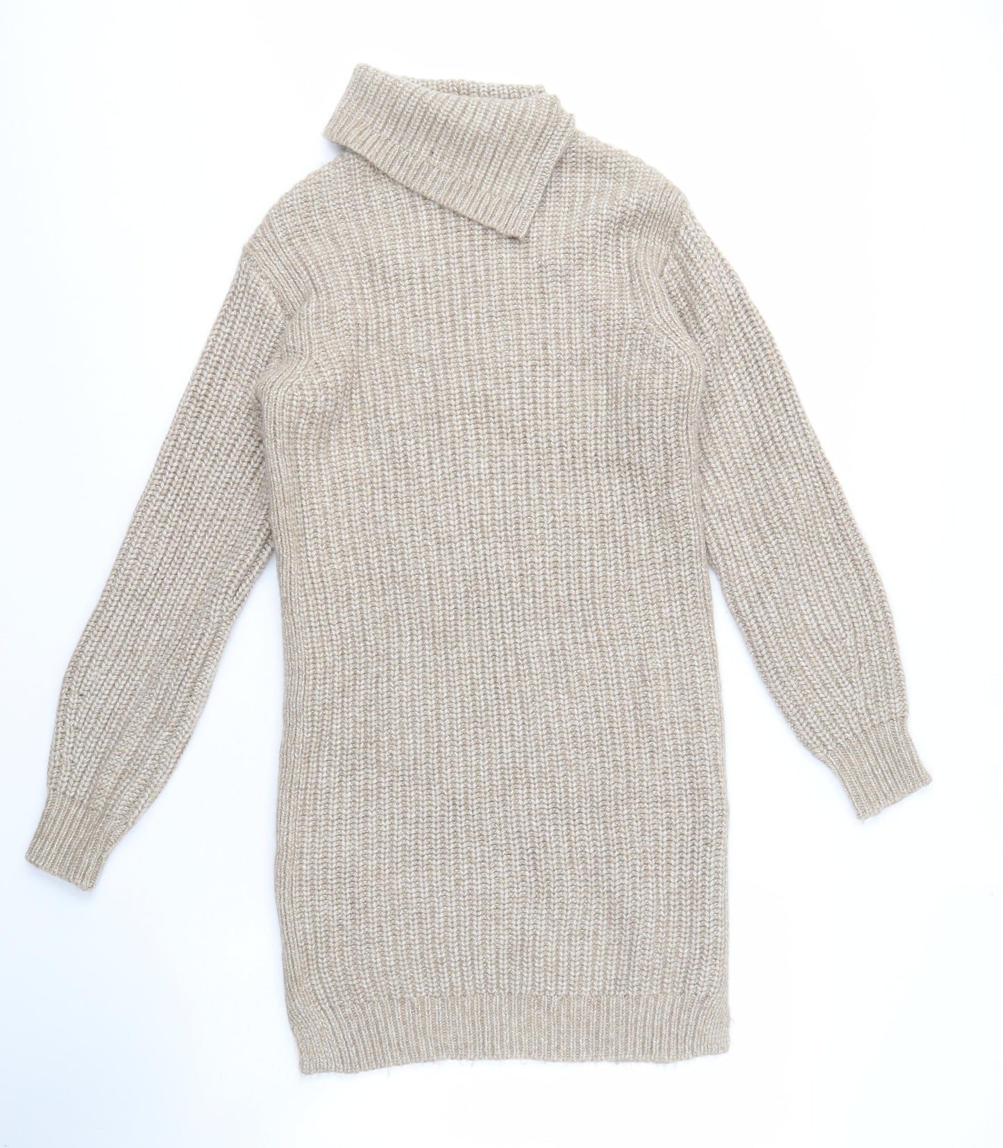 Womens UK Size XS Marks and Spencer Beige Pullover Jumper