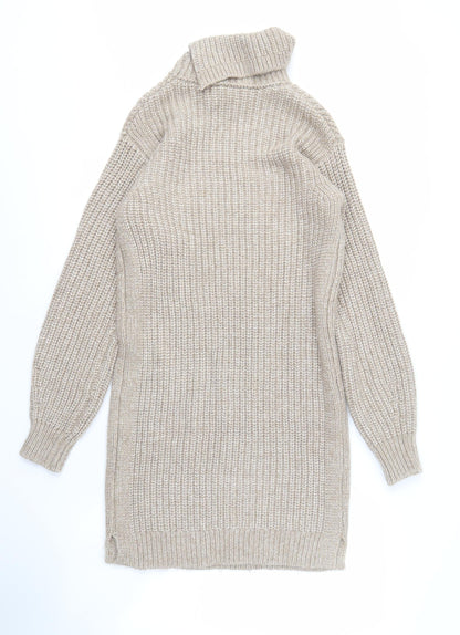 Womens UK Size XS Marks and Spencer Beige Pullover Jumper
