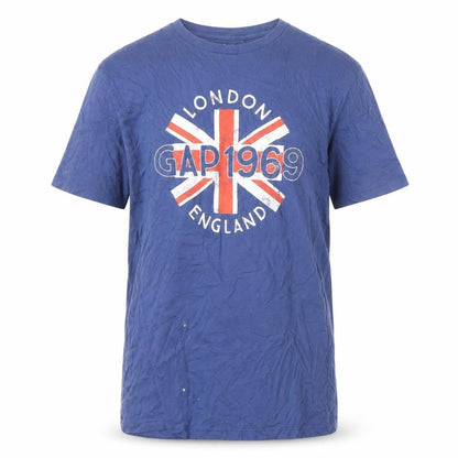 Gap Men's Blue Medium Crew Neck Patriotic T-Shirt