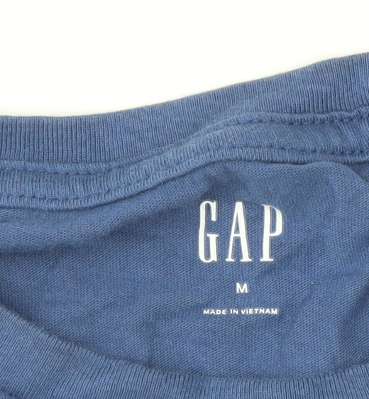 Mens UK Size M Gap Blue  T-Shirt