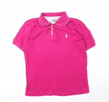 Ralph Lauren Men's Pink Polo Shirt M - Classic Style