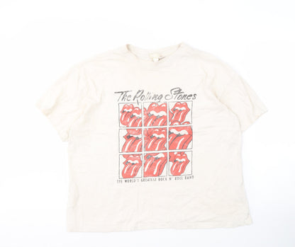 Mens UK Size L H&M White  T-Shirt