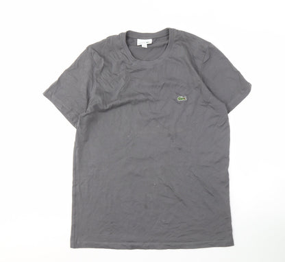 Lacoste Men's Grey Short Sleeve T-Shirt L