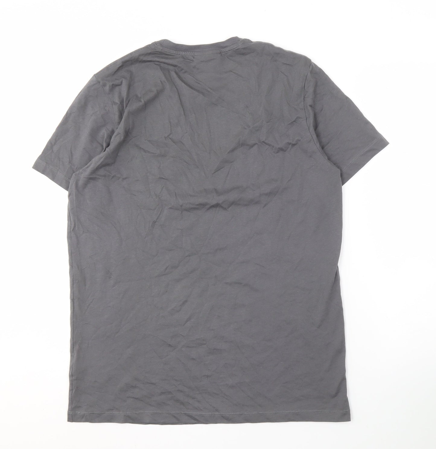 Lacoste Men's Grey Short Sleeve T-Shirt L