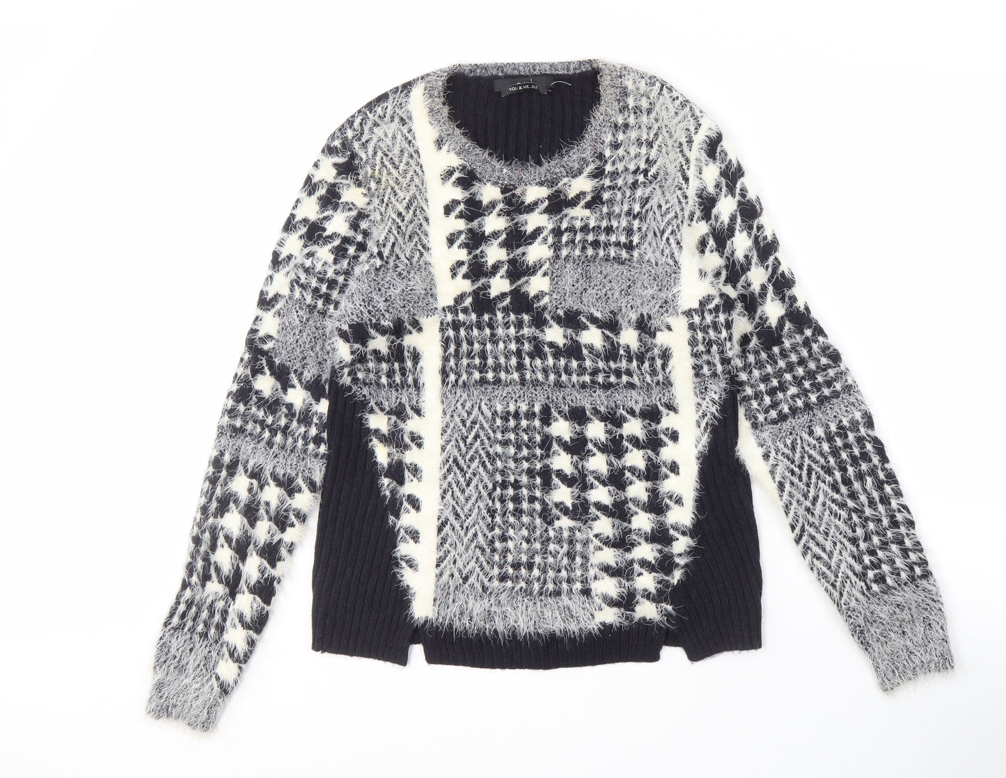 Womens UK Size 14 Oui Multicoloured Pullover Jumper