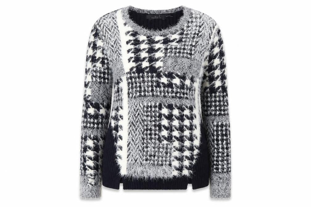 Womens UK Size 14 Oui Multicoloured Pullover Jumper