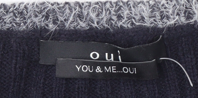 Womens UK Size 14 Oui Multicoloured Pullover Jumper