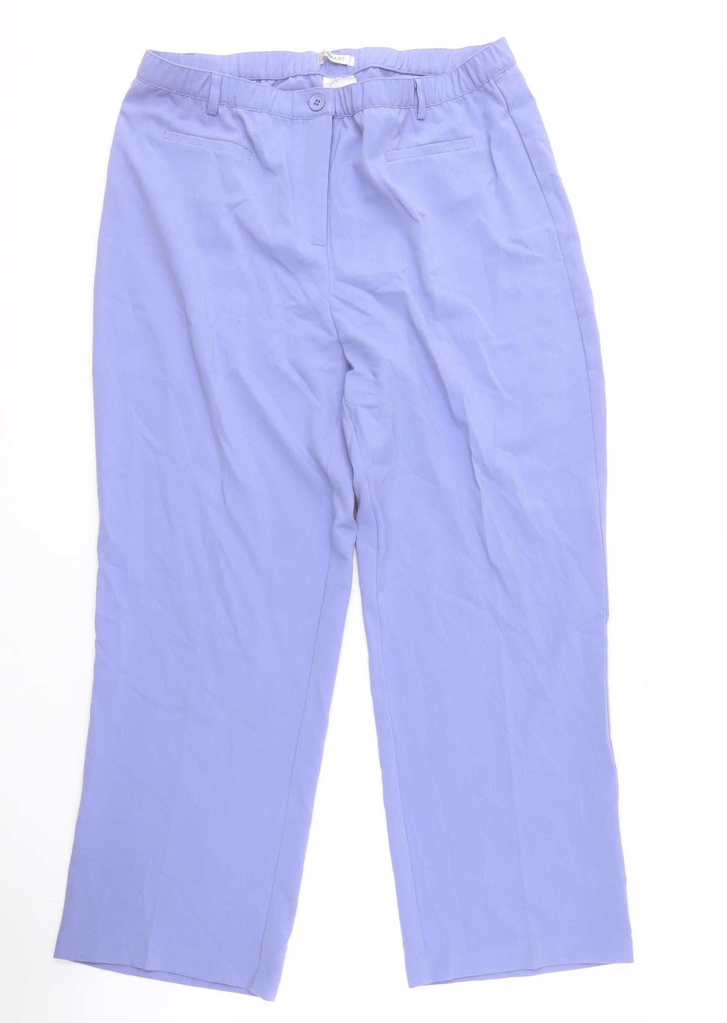 Womens UK Size 14 Damart Regular Fit  Purple Trousers