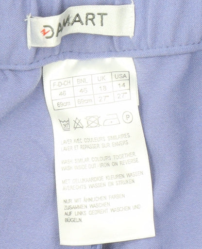 Womens UK Size 14 Damart Regular Fit  Purple Trousers