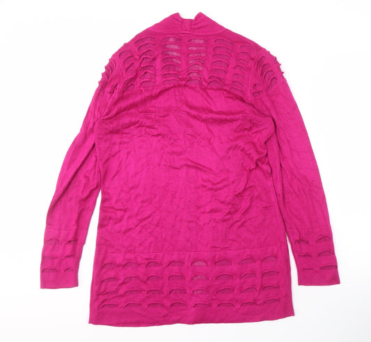 Womens UK Size 12 Marks and Spencer Pink Cardigan Jumper