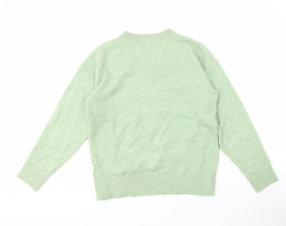 Womens UK Size S Marks and Spencer Green Pullover Jumper