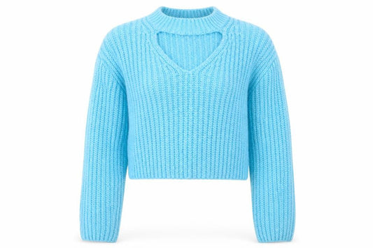 Womens UK Size M Zara Blue Pullover Jumper