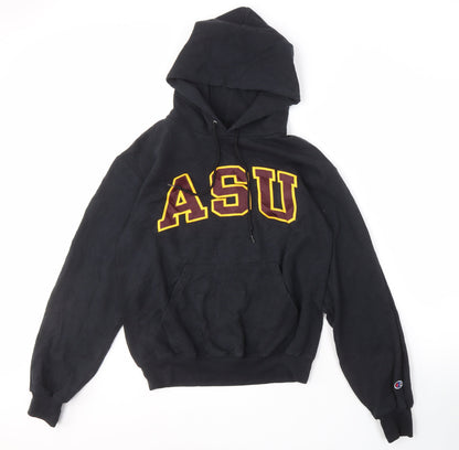 Mens UK Size S Champion Black Pullover Hoodie