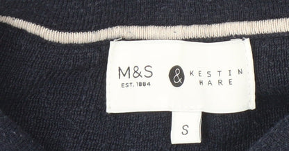 Marks and Spencer Men's Blue Small Polo Shirt