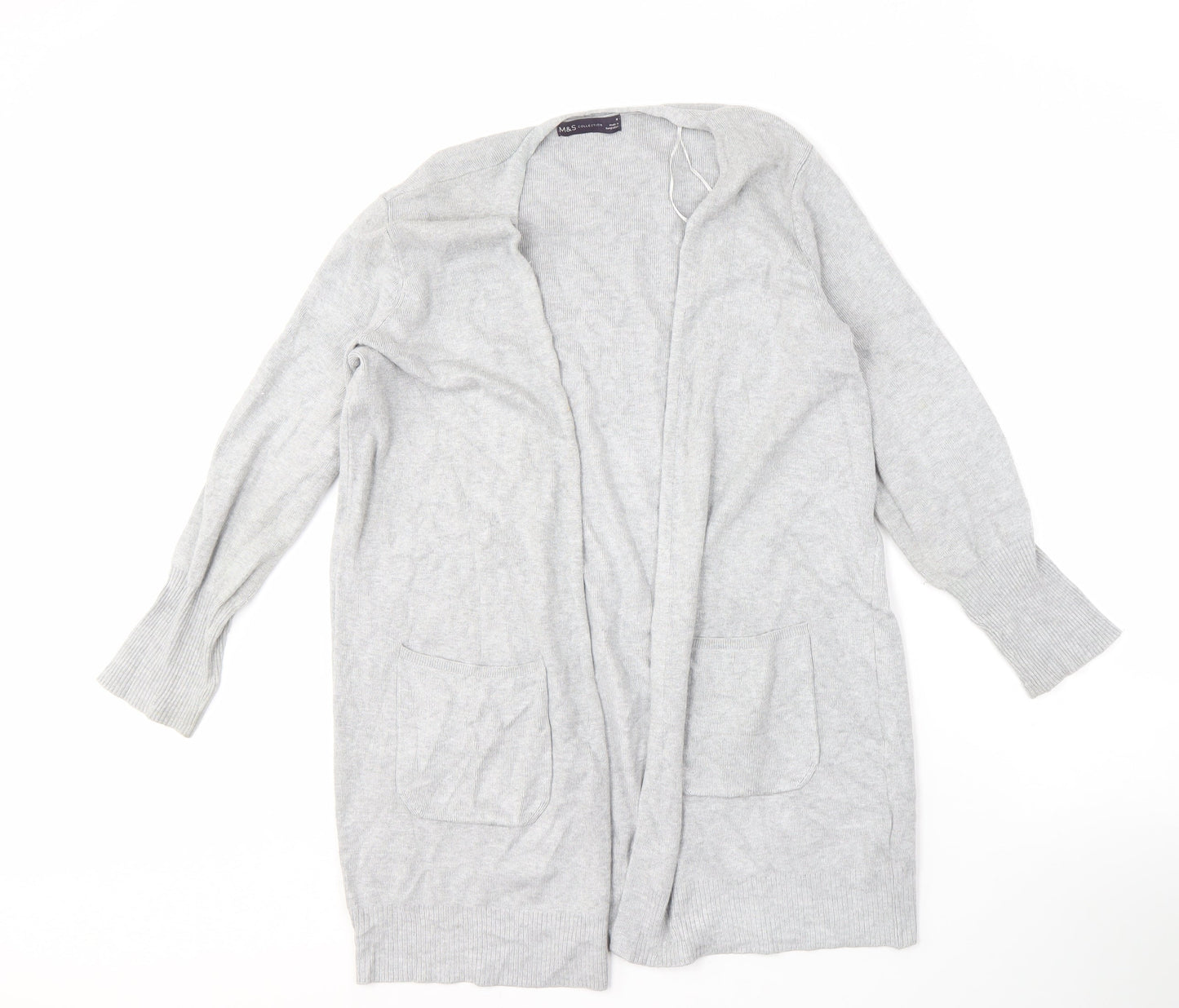 Womens UK Size M Marks and Spencer Grey Cardigan Jumper