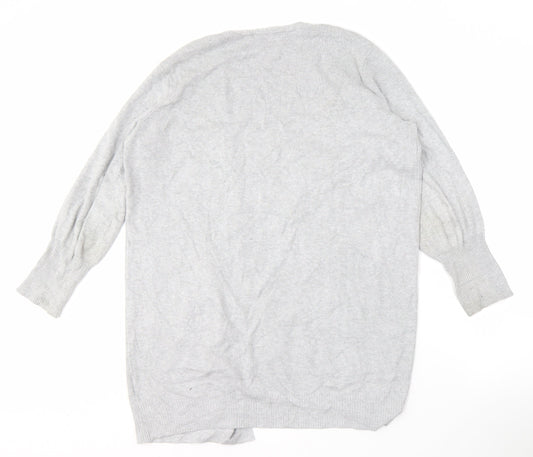 Womens UK Size M Marks and Spencer Grey Cardigan Jumper