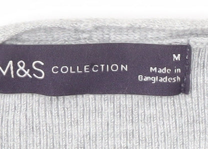 Womens UK Size M Marks and Spencer Grey Cardigan Jumper