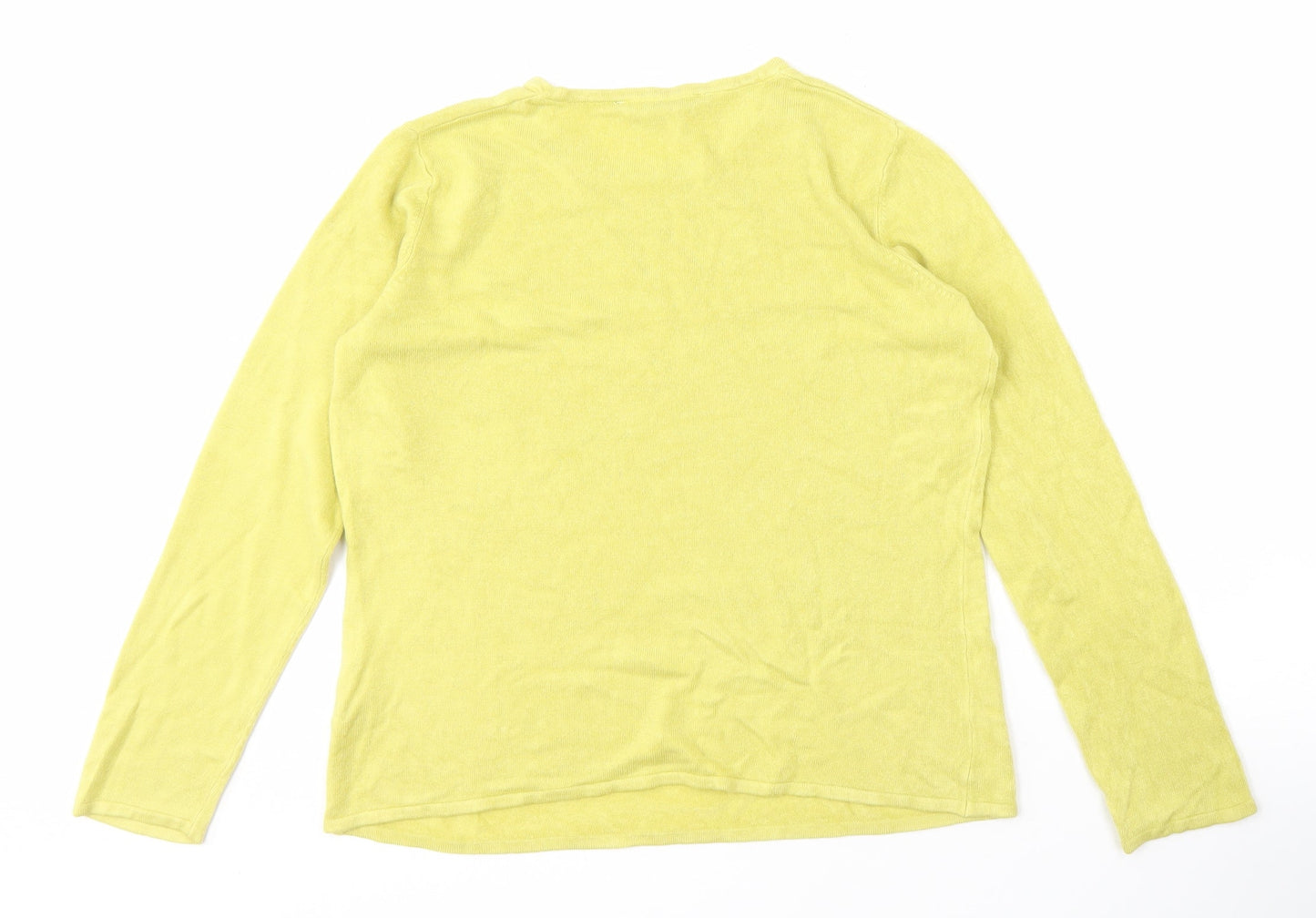 Womens UK Size 12/14 Bonmarché Yellow Pullover Jumper